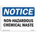 Signmission OSHA Notice Sign, 10" Height, 14" Width, Rigid Plastic, Non-Hazardous Chemical Waste Sign, Landscape OS-NS-P-1014-L-15066